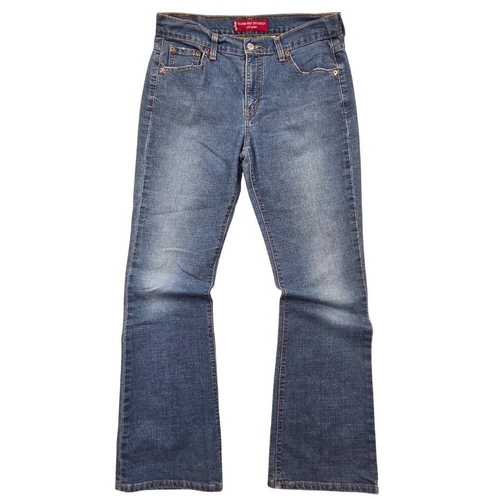 Vintage Levis 515 Nouveau Boot Cut Stretch Jeans Blue‎ Womens 10 MIS (32x32)